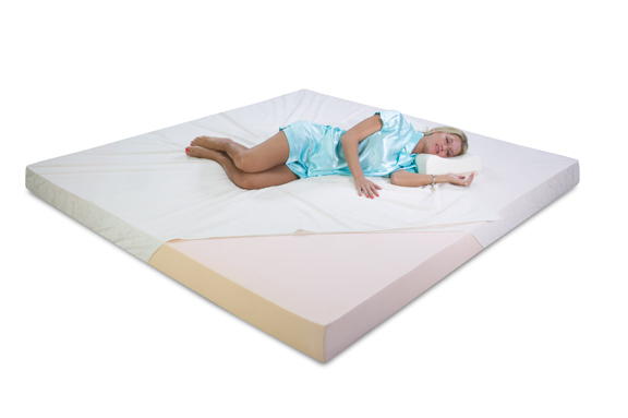 Get a great night sleep with a memory foam topper